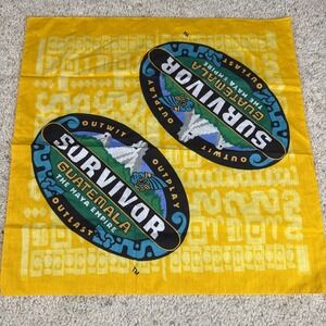 Survivor‎ Season 11 Guatemala Nakum Tribe Yellow Bandana Pre Owned